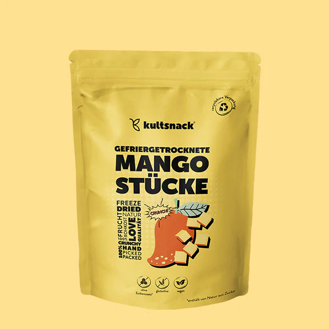 Kultsnack Gefriergetrocknete Mango – Gefriergetrocknete Früchte – Als Snack & für Müslis – Chips ohne Fett – ohne Zuckerzusatz – Süßigkeiten Ersatz - Image 4